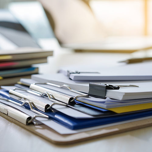 Insurance - Stack of paperwork